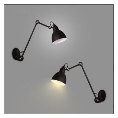 Aplica neagra reglabila JOHAN W2 din metal