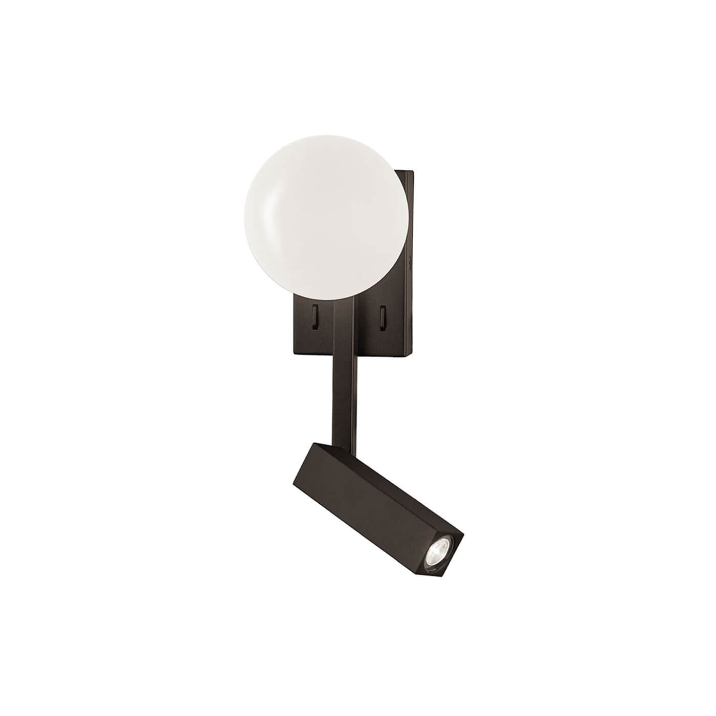 Cauti o aplica neagra ajustabila REFLECT cu LED  - pentru dormitor, living sau baie, design modern, futurist? Din colectia de lustre si corpuri de iluminat Domicilio
