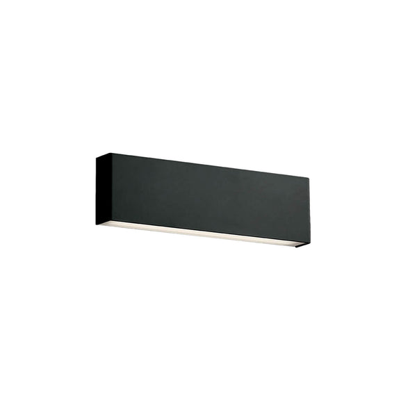 Aplica minimalista din metal HUGO neagra cu LED 12W