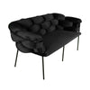 Canapea neagra eleganta si inovativa din materiale de ultima generatie.