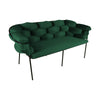Piesa de mobilier eleganta si inovativa, canapea verde realizata cu atentie la detalii.