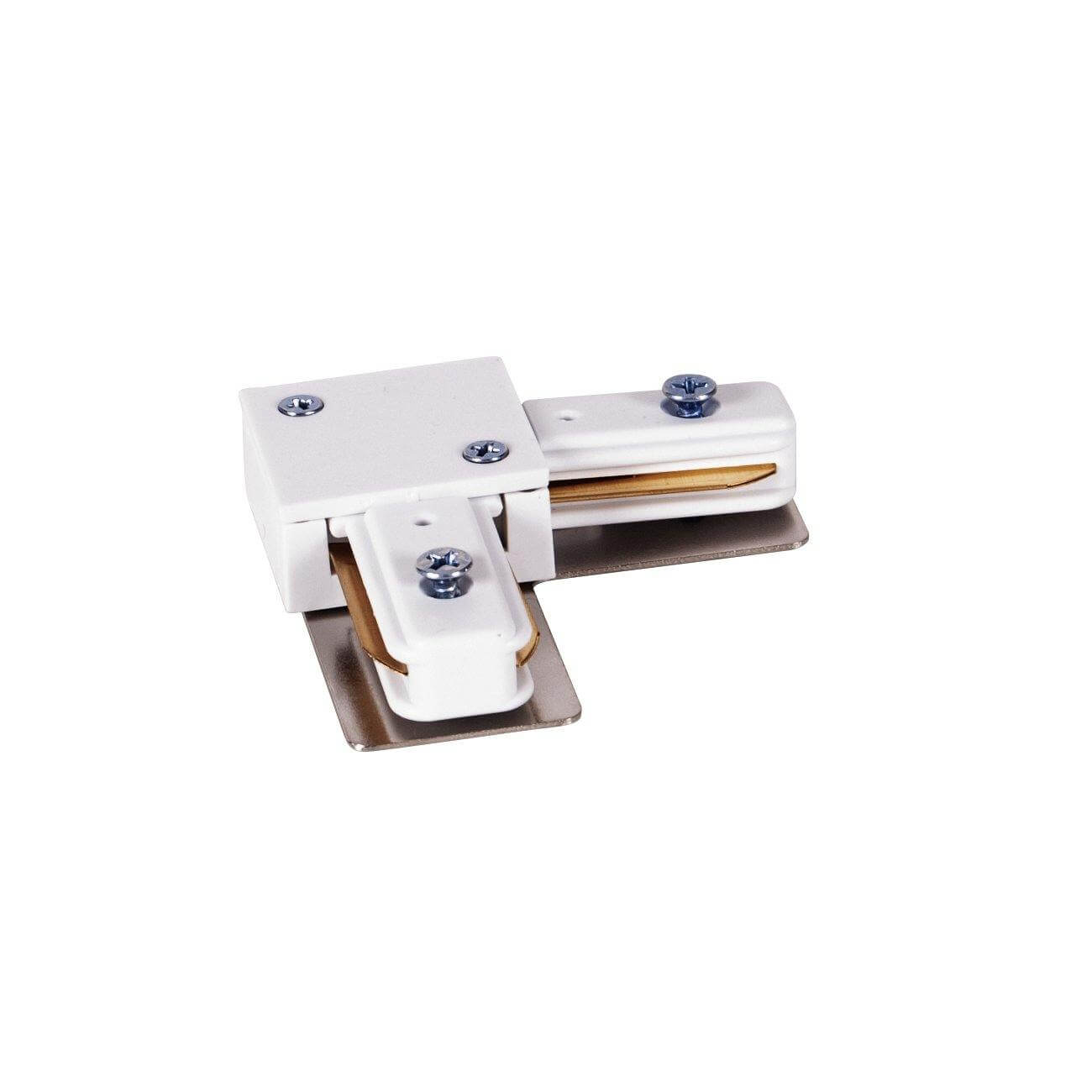 Conector electric de colt, pentru sina, alb - Accesorii corpuri de iluminat LED