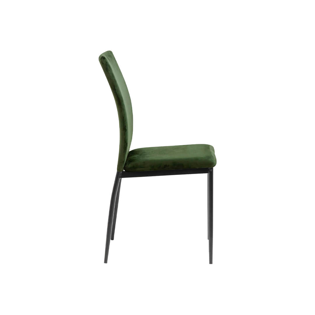 Scaun dining tapitat DEMINA verde ACTONA, comod, design elegant