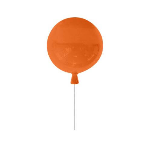 Magazin Domicilio Plafoniera portocalie de plastic BALLOON S1 cu intrerupator pentru camera copilului