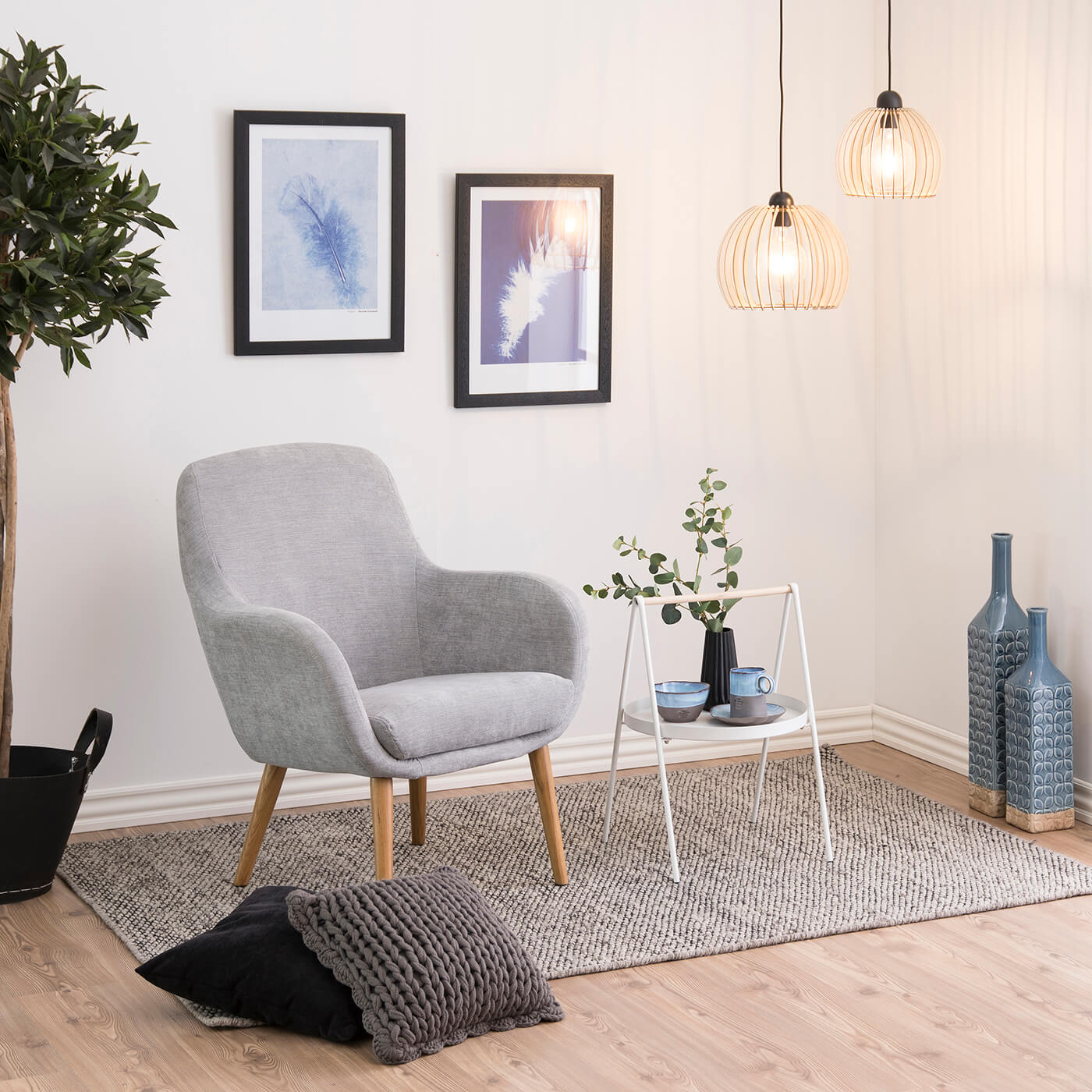 Cauti un fotoliu SALLY gri pentru living - design modern, calduros?