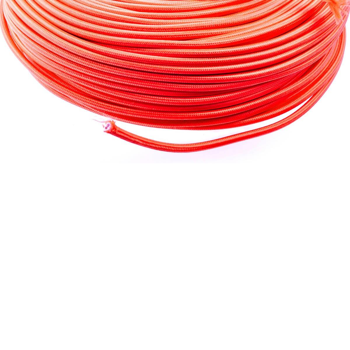 Cablu electric colorat portocaliu - 1 metru premium fir cupru litat, 2*0.75 mm Domicilio