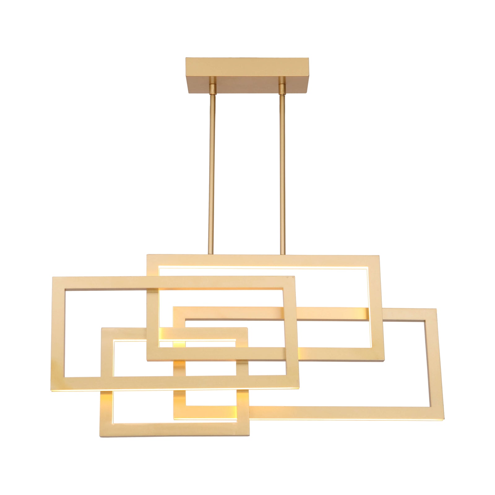 Lampa Suspendata AINI S4 aurie pentru living, design modern 2021