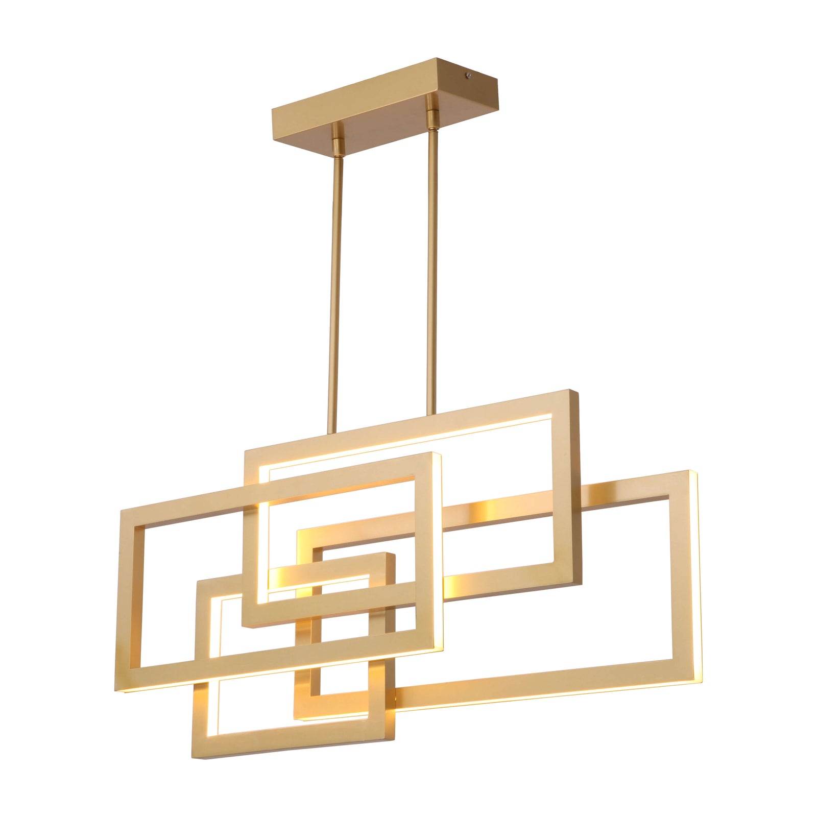 Lampa Suspendata AINI S4 aurie pentru living, design modern 2021