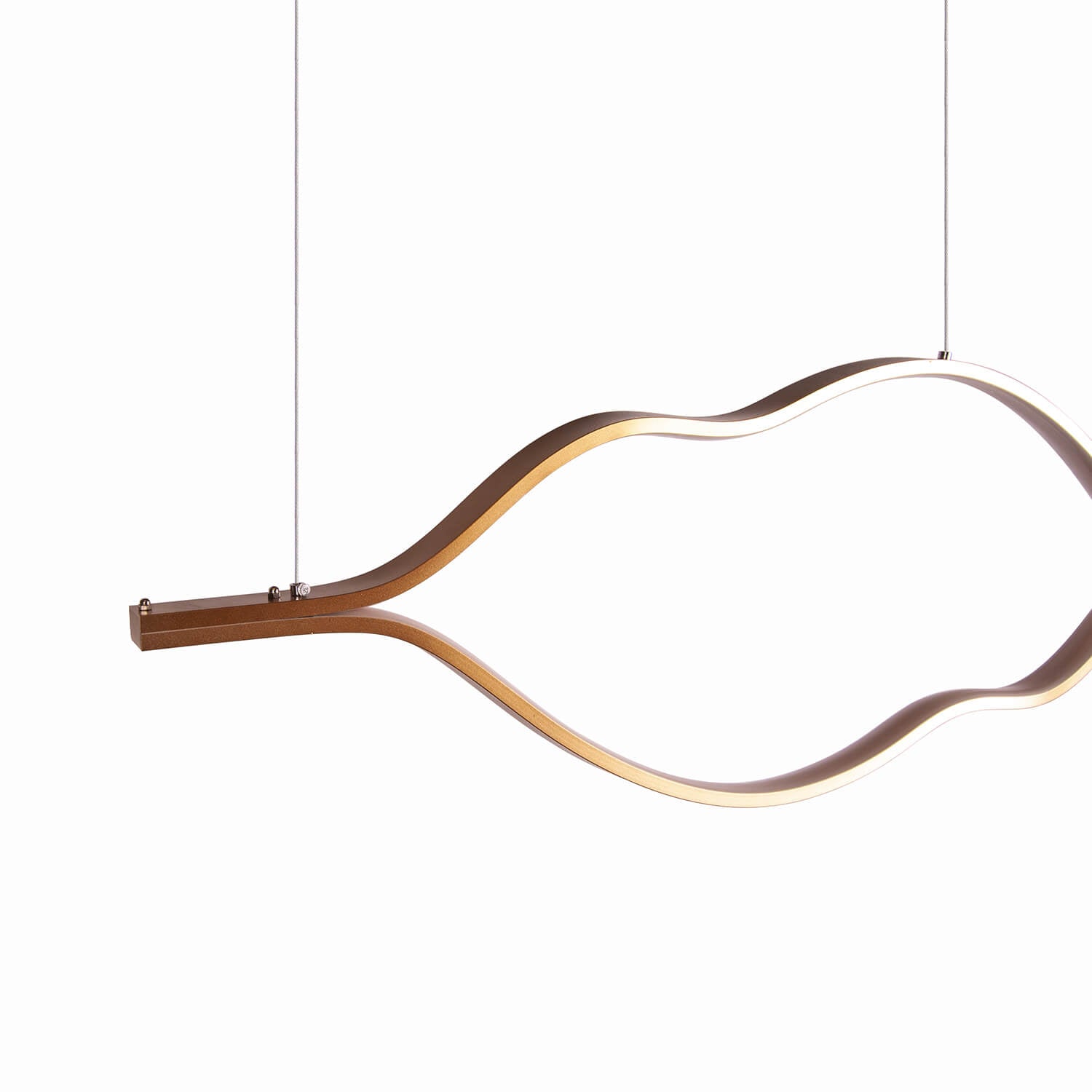 Cauti o lampa suspendata aurie LEAF S1 cu LED 30W?