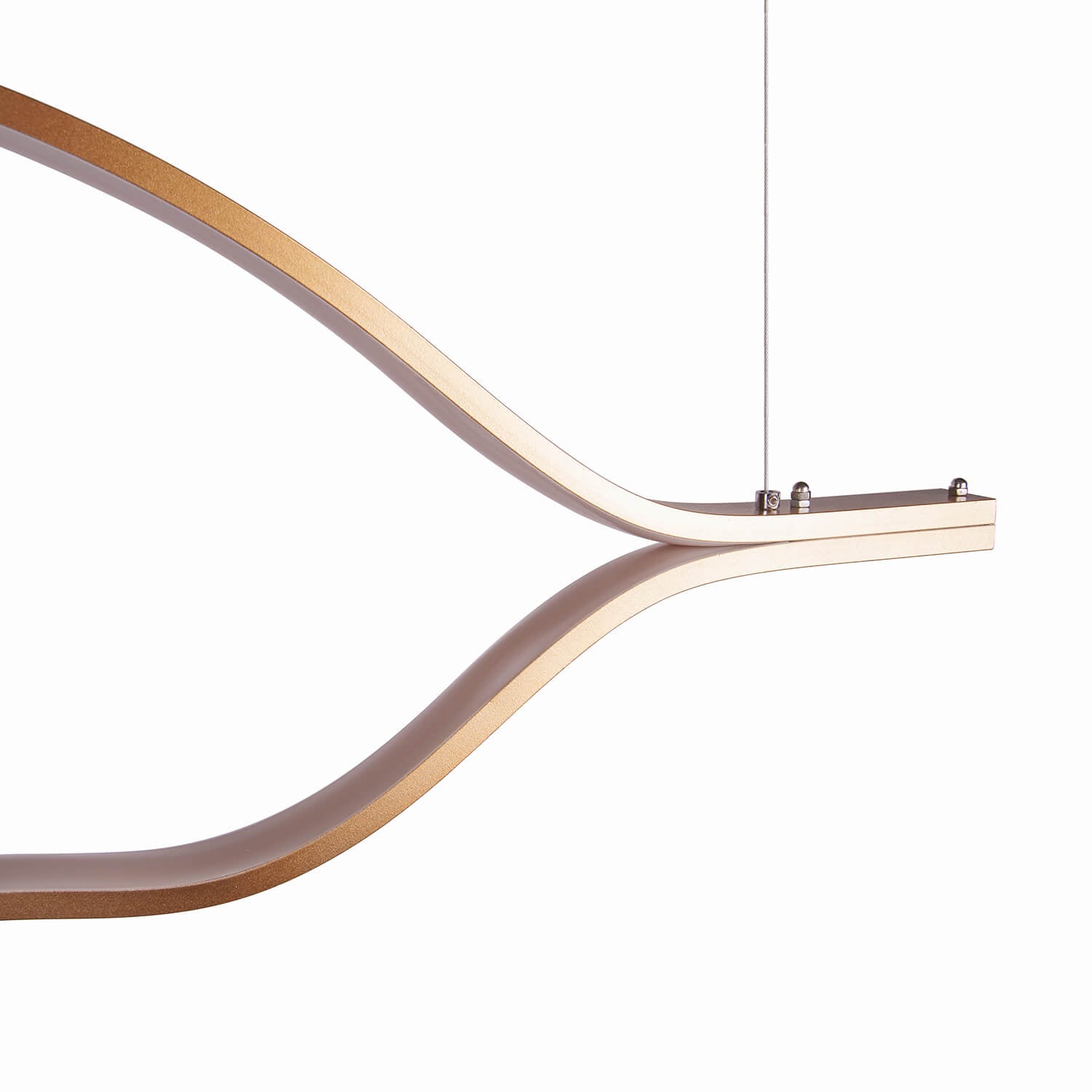 Cauti o lampa suspendata aurie LEAF S1 cu LED 30W. design modern, pentru living sau dining?