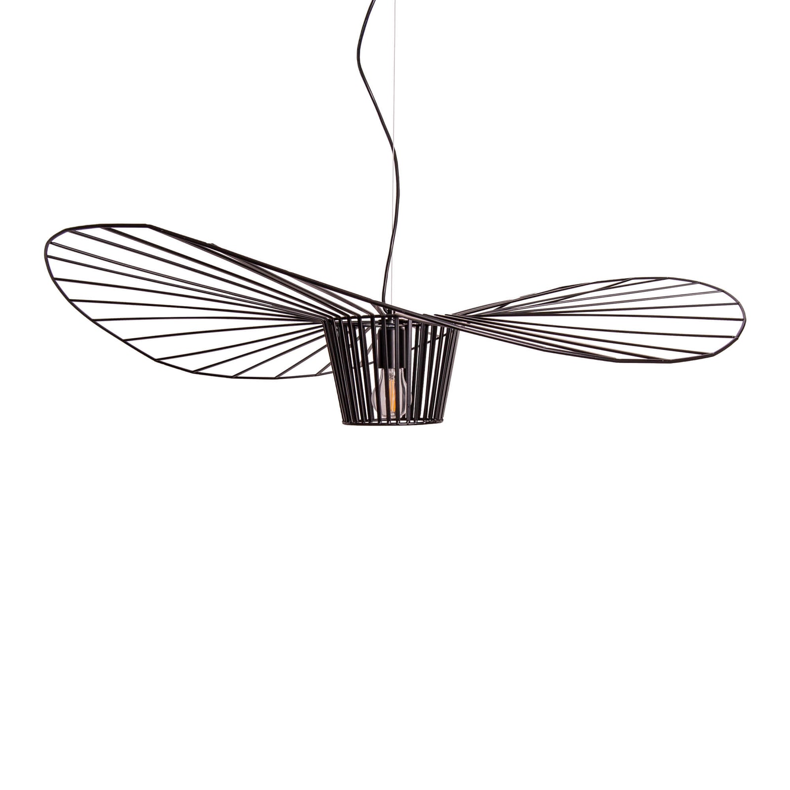 Lampa Suspendata neagra de metal HAT