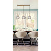 Cauti o lampa suspendata DORIA S3B din metal si sticla pentru living, design modern, pentru living, dining sau dormitor?