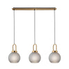 Cauti o lampa suspendata DORIA S3B din metal si sticla pentru living, design modern?