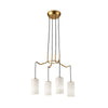 Cauti o lampa suspendata ELENOR S4 cu abajururi de sticla pentru living, design modern?