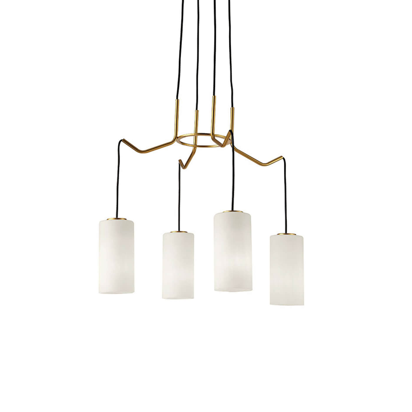 Cauti o lampa suspendata ELENOR S4 cu abajururi de sticla pentru living, design modern, pentru living, dining sau dormitor din colectia de lustre si candelabre Domicilio?