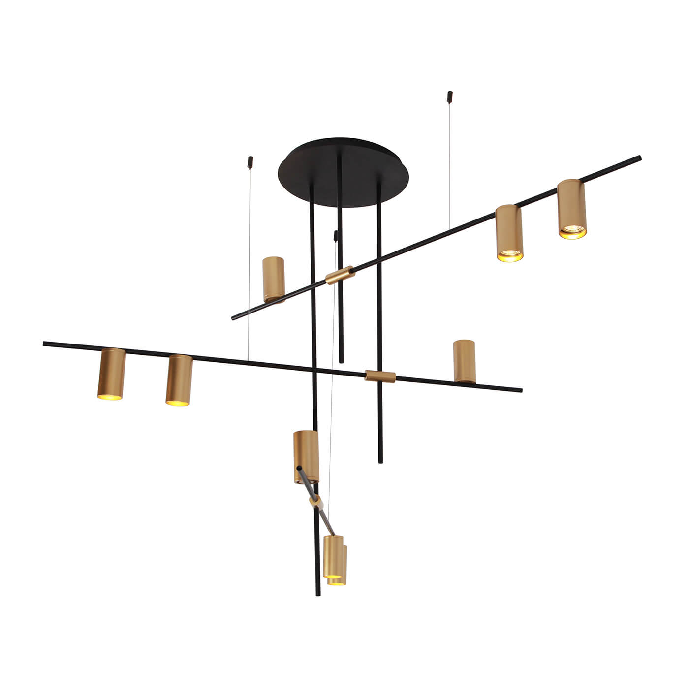 Cauti o Lampa suspendata ELMO S9 aurie - Design apartament modern, dormitor sau living, colectia corpuri de iluminat Domicilio?