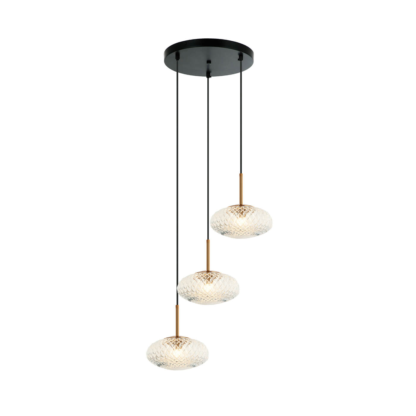 Cauti o lampa suspendata ESTER S3 din sticla pentru living, design modern, pentru living, dining sau dormitor din colectia de lustre si candelabre Domicilio?