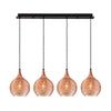 Cauti o lampa suspendata FIONA S4 cu abajur din sticla, design modern, elegant, pentru living, dining sau dormitor?