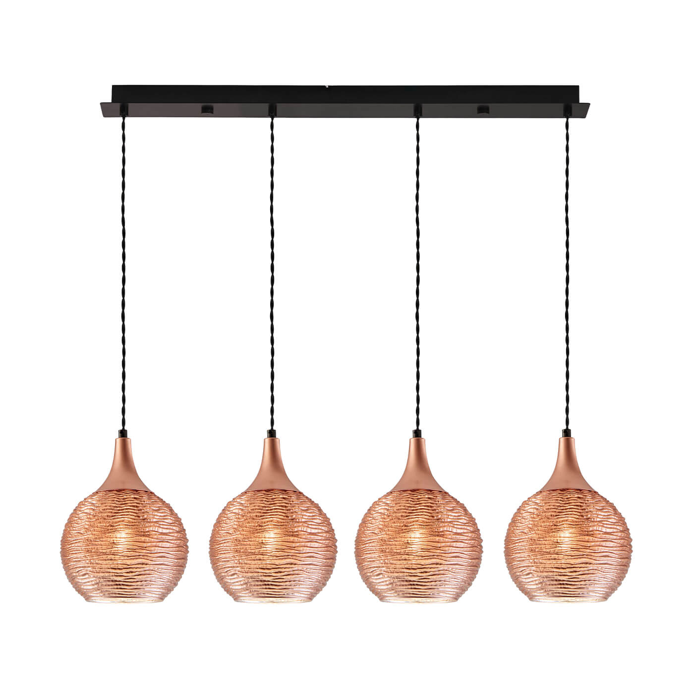 Cauti o lampa suspendata FIONA S4 cu abajur din sticla, design modern, elegant, pentru living, dining sau dormitor din colectia de lustre si candelabre Domicilio?