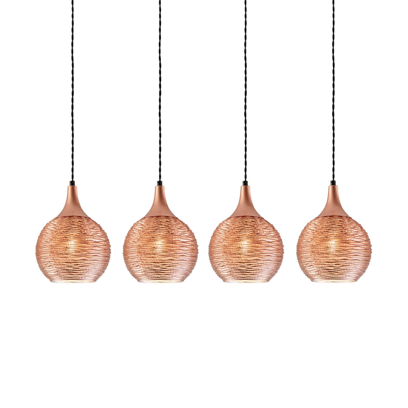 Cauti o lampa suspendata FIONA S4 cu abajur din sticla, design modern, elegant, pentru living, dining sau dormitor din colectia de lustre si candelabre Domicilio?