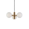 Cauti o lampa suspendata GLOBE S3 aurie, design modern, futurist, pentru living, dining sau dormitor din colectia de lustre si candelabre Domicilio?