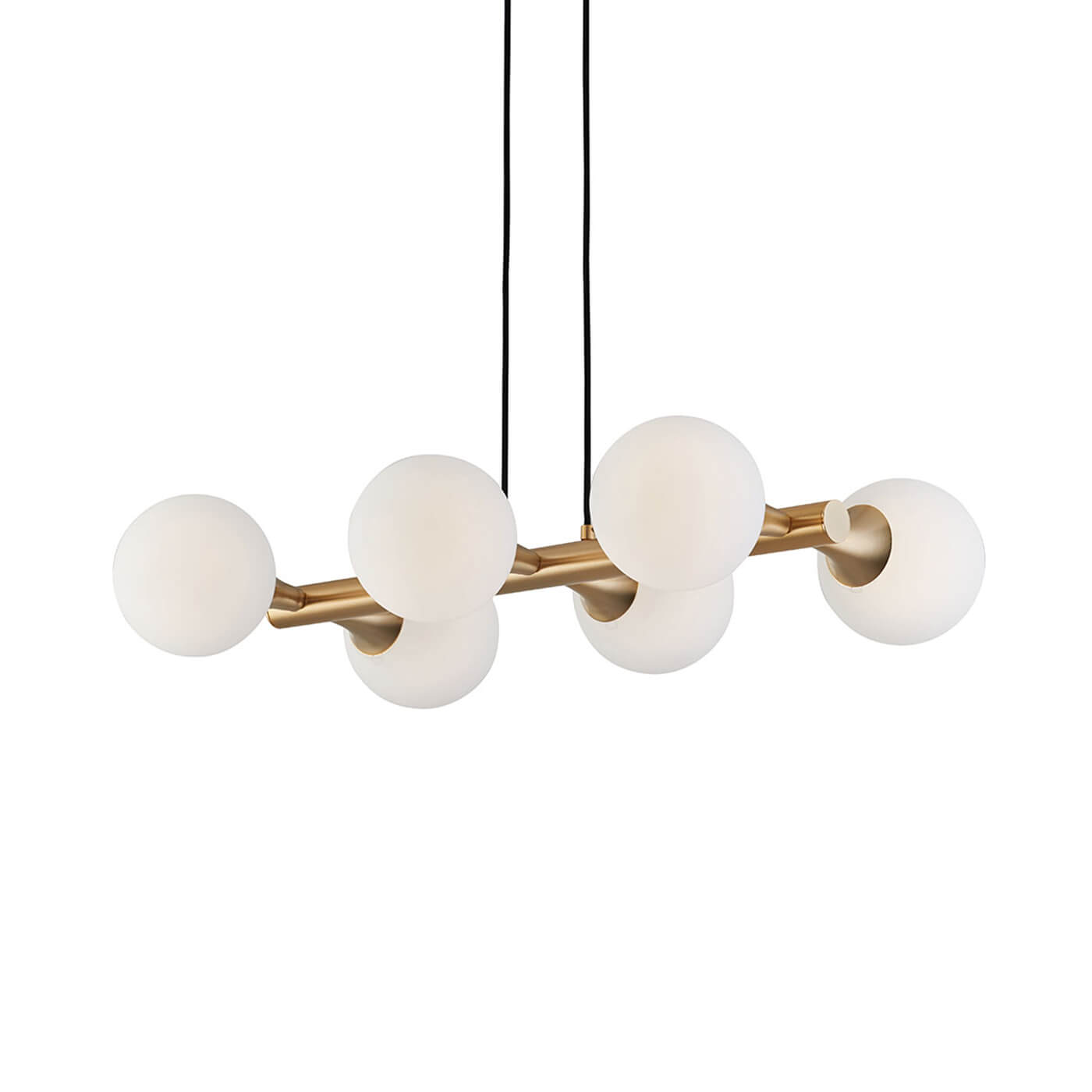 Cauti o lampa suspendata GLOBE S6L aurie, design modern, futurist, pentru living, dining sau dormitor din colectia de lustre si candelabre Domicilio?