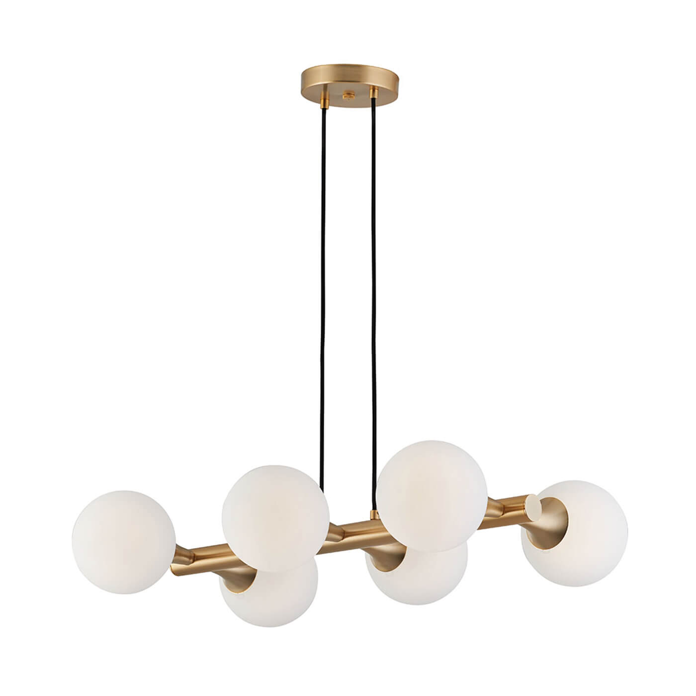 Cauti o lampa suspendata GLOBE S6L aurie, design modern, futurist, pentru living, dining sau dormitor din colectia de lustre si candelabre Domicilio?