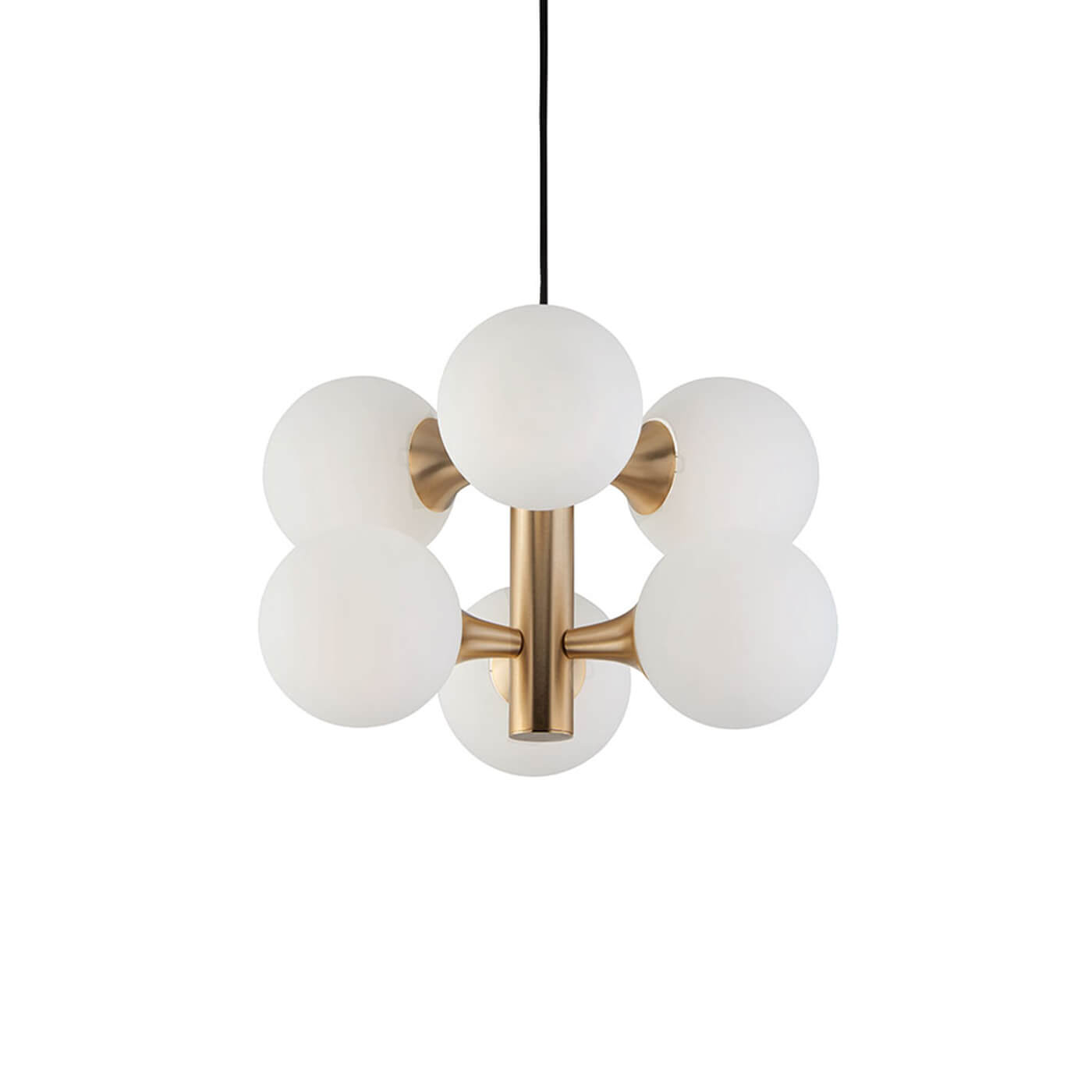 Cauti o lampa suspendata GLOBE S6S aurie, design modern, futurist, pentru living, dining sau dormitor din colectia de lustre si candelabre Domicilio?