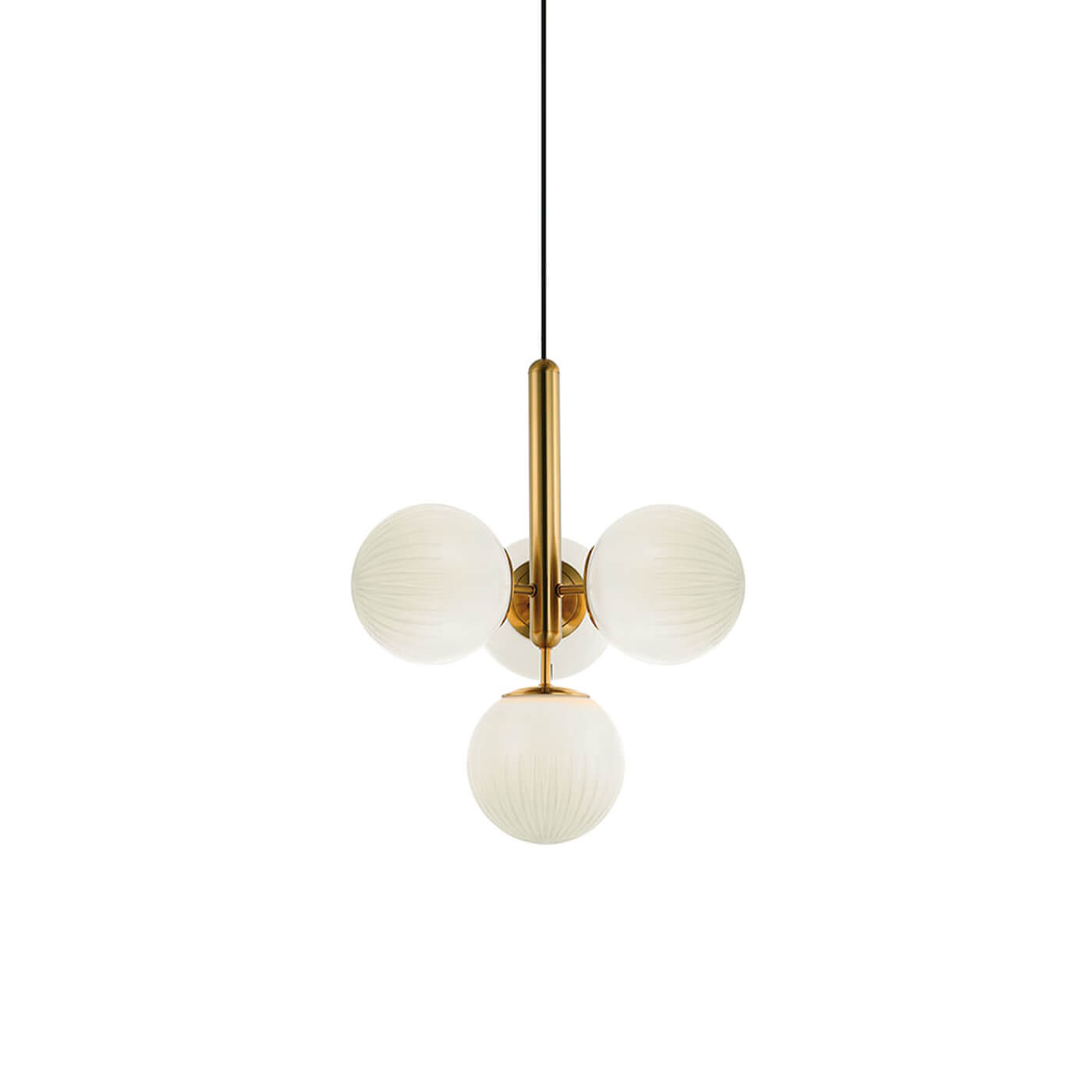 Cauti o lampa suspendata JOLIN cu globuri albe de sticla, design modern, elegant, pentru living, dining sau dormitor din colectia de lustre si candelabre Domicilio?