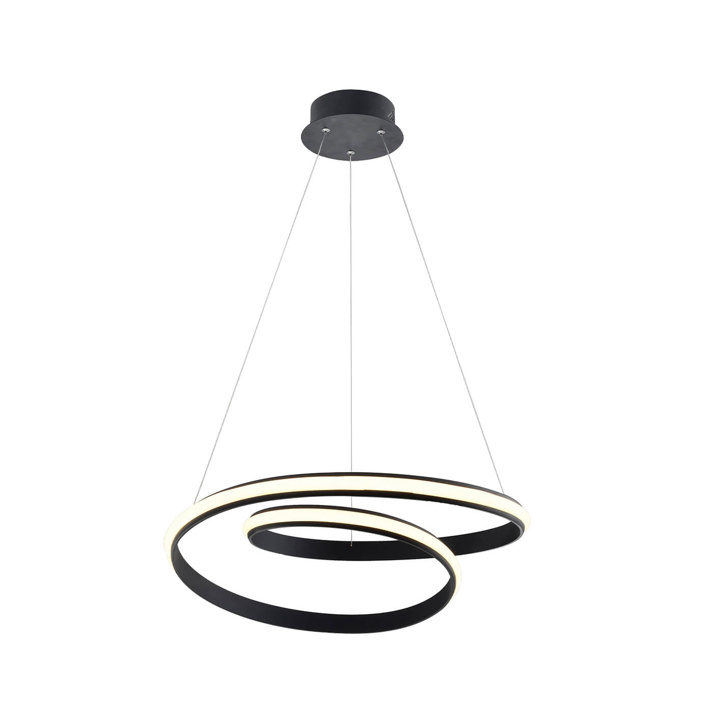 Cauti o lampa suspendata neagra SIGMA cu LED 30W, design futurist, minimalist, pentru living, dining sau dormitor din colectia de lustre si candelabre Domicilio?
