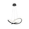 Cauti o lampa suspendata neagra SIGMA cu LED 40W, design futurist, minimalist, pentru living, dining sau dormitor?