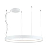 Lampa suspendata VERDI 100 alba cu LED 33W, design modern, minimalist, pentru living, dining sau dormitor