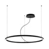 Lampa suspendata VERDI 127 neagra cu LED 33W, design modern, minimalist, pentru living, dining sau dormitor