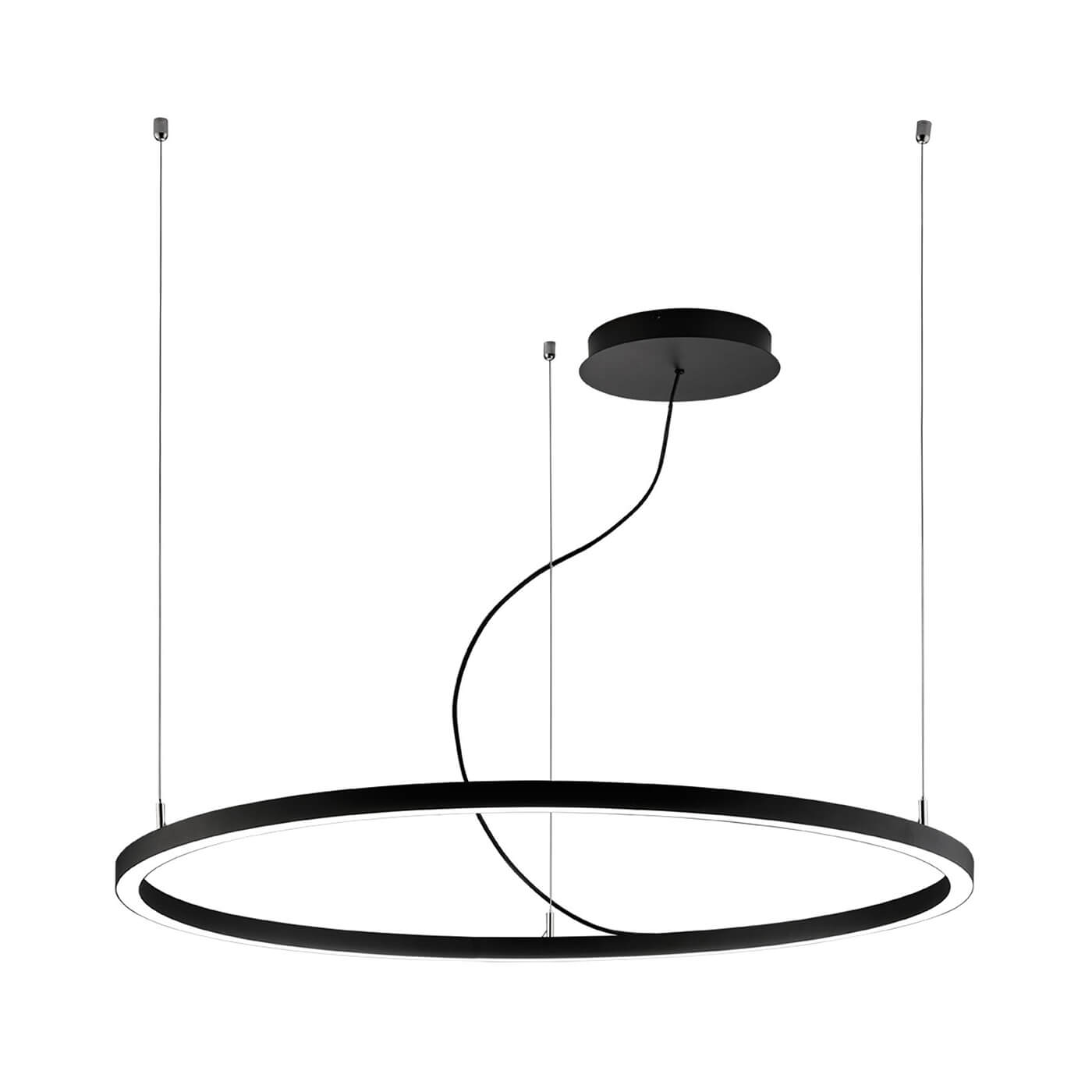 Cauti o lampa suspendata VERDI 127 neagra cu LED 33W, design modern, minimalist, pentru living, dining sau dormitor din colectia de lustre si candelabre Domicilio?