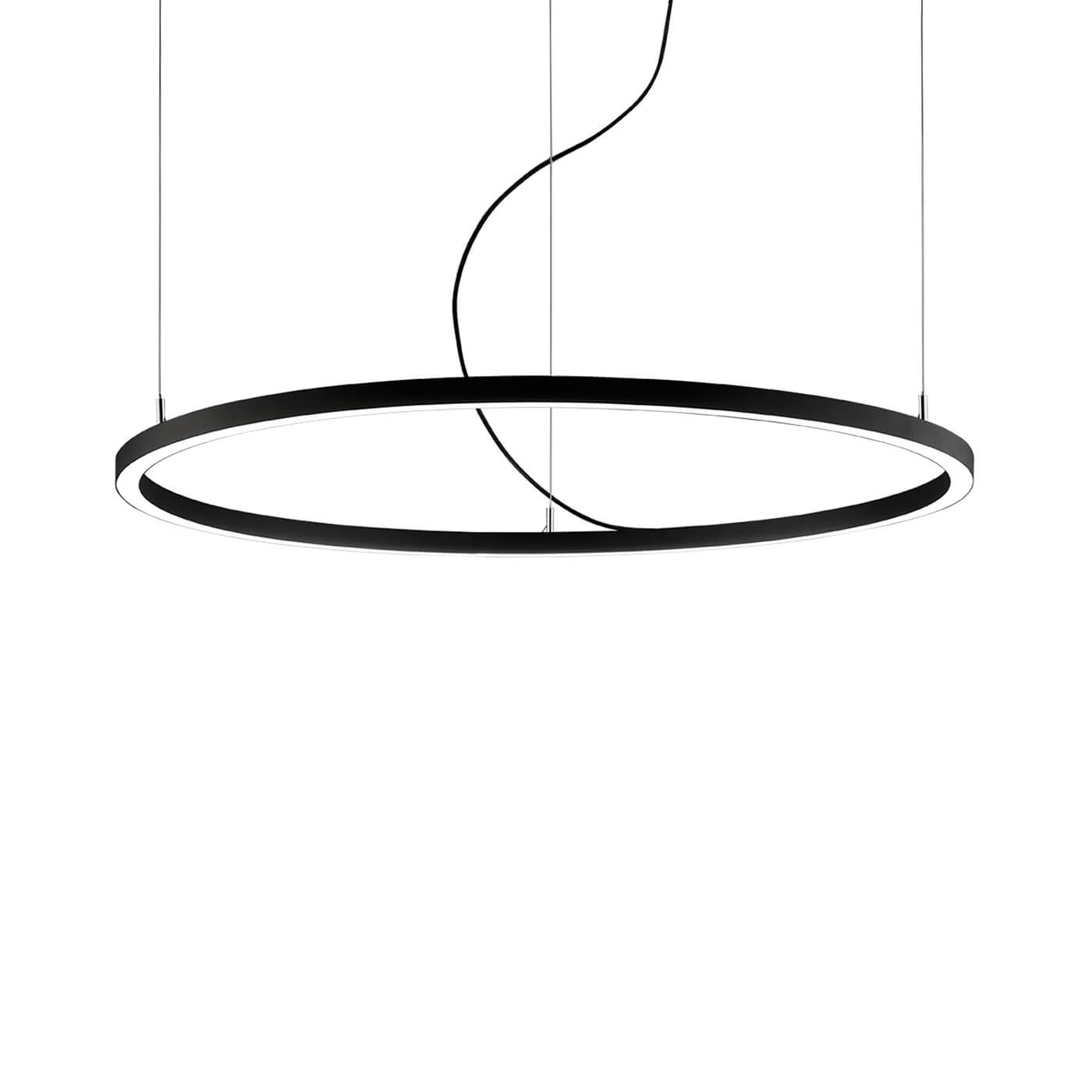 Cauti o lampa suspendata VERDI 127 neagra cu LED 33W, design modern, minimalist, pentru living, dining sau dormitor din colectia de lustre si candelabre Domicilio?