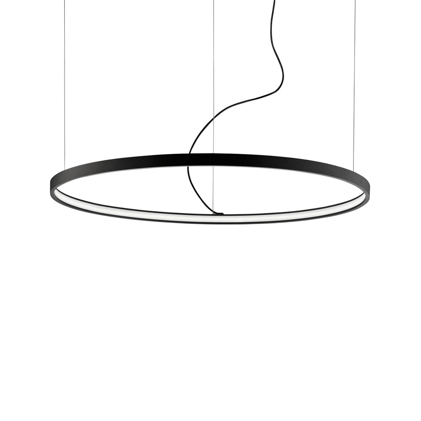 Cauti o lampa suspendata VERDI 2 neagra cu LED, design modern, minimalist, pentru living, dining sau dormitor?