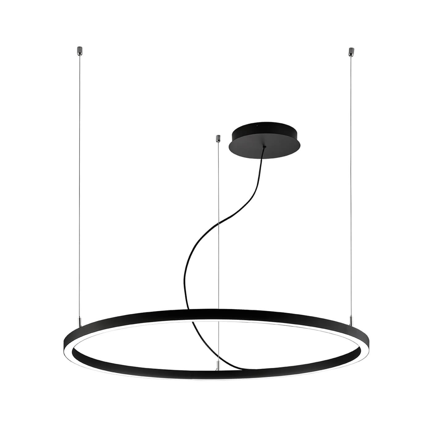 Cauti o lampa suspendata VERDI 60 neagra cu LED 33W, design modern, minimalist, pentru living, dining sau dormitor din colectia de lustre si candelabre Domicilio?