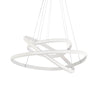 Cauti o lampa suspendata alba COZI 74 cu LED 60W, design modern, pentru living, dining sau dormitor din colectia de lustre si candelabre Domicilio?