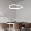 lampa suspendata alba ELERI SM cu LED, design modern, minimalist - Corp de iluminat pentru living sau dining din colectia de lustre si candelabre DOMICILIO