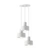 Cauti o lampa suspendata alba NORTON S3 din metal, design minimalist, elegant, pentru living, dining sau dormitor?