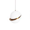 Lampa suspendata alba de plastic HALF S2 - 💡 Design nou, Domicilio