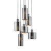 Cauti o lampa suspendata argintie CHARLOTTE S6 din metal, design modern, elegant, pentru living, dining sau dormitor?