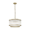 Cauti o lampa suspendata aurie KAROLINA din sticla si metal, design modern, elegant, pentru living, dining sau dormitor?