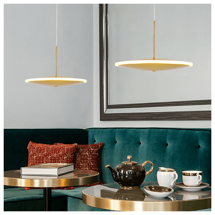 Lampa suspendata aurie LEXIE SL cu LED