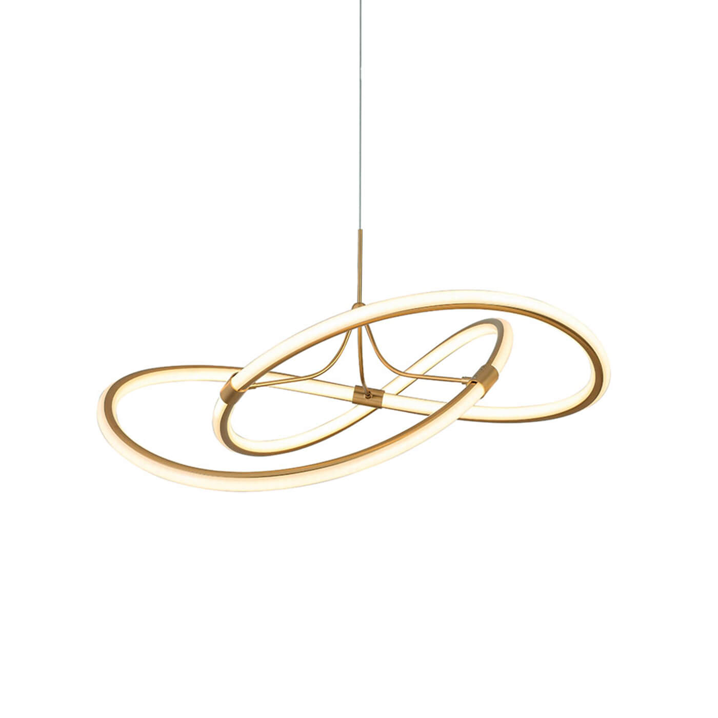 Cauti o lampa suspendata aurie LORRA cu LED 60W, design minimalist, elegant, pentru living, dining sau dormitor din colectia de lustre si candelabre Domicilio?