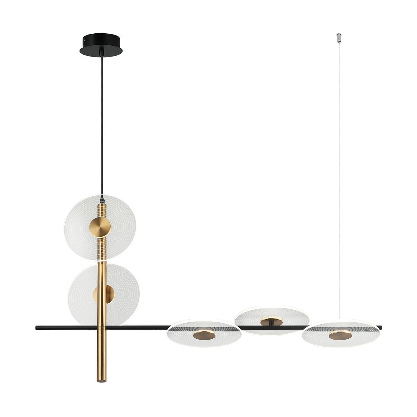 lampa led moderna discuri luminoase