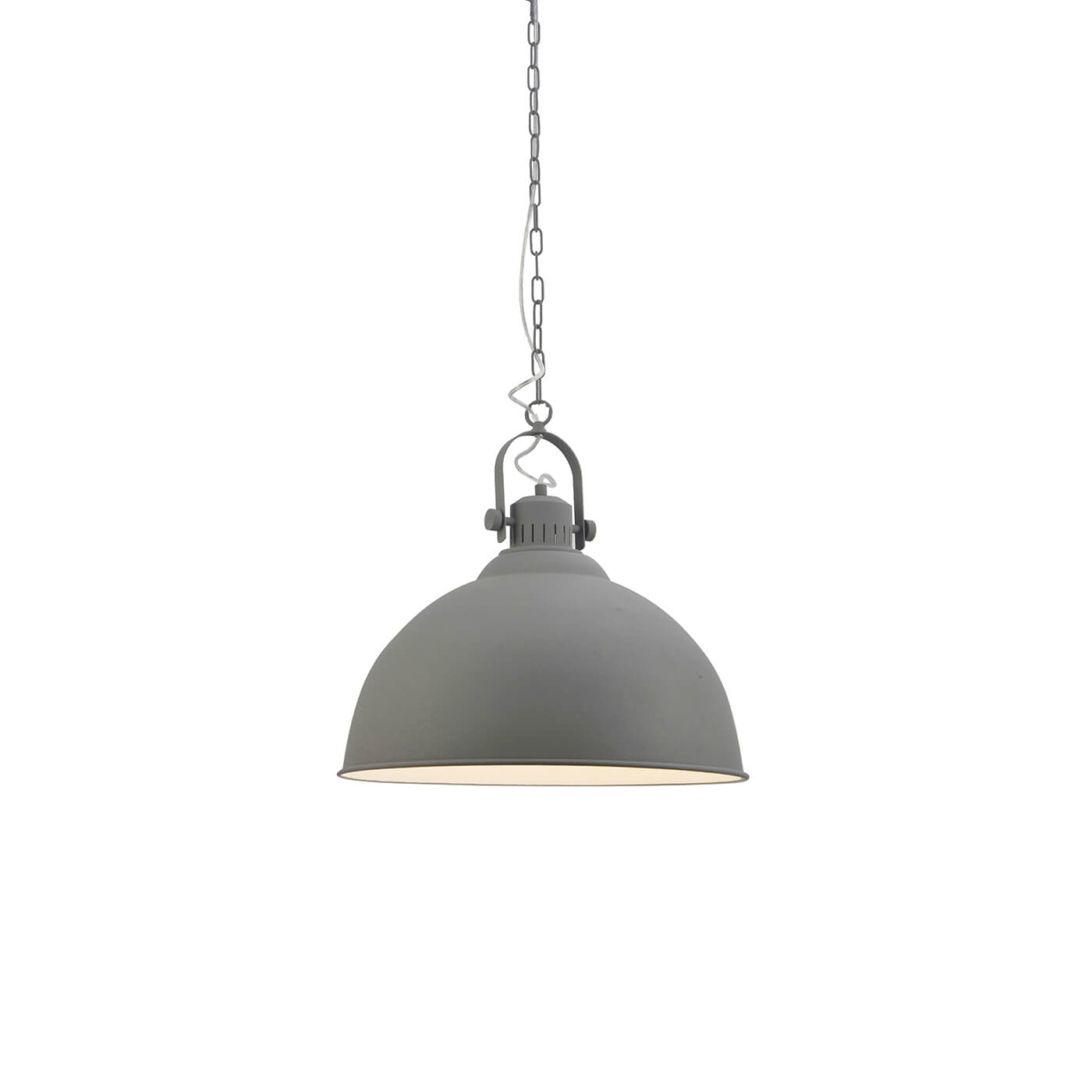 Cauti o lampa suspendata gri MARS din metal, design modern, elegant, pentru living, dining sau dormitor din colectia de lustre si candelabre Domicilio?
