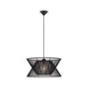 Cauti o lampa suspendata neagra ARGELA din franghie, design modern, elegant, pentru living, dining sau dormitor?