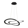 Cauti o lampa suspendata neagra CHARLIE cu LED 50W, design modern, elegant, pentru living, dining sau dormitor?