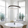 Lampa suspendata neagra ELERI SS cu LED, design modern, minimalist - Corp de iluminat pentru living sau dining din colectia de lustre si candelabre DOMICILIO